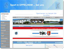 Tablet Screenshot of djk-eppelheim.de